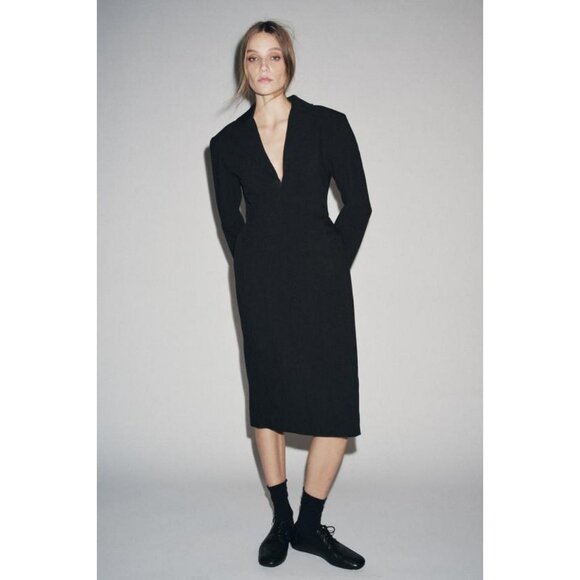 ZARA ZW COLLECTION LIMITED EDITION COAT DRESS - Picture 4 of 9